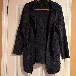 Love tree, collared, open front cardigan